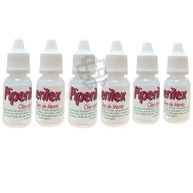 Kit C/6 Óleo de Menta Piperitex 10ml | Natural | Bem-Estar, Respiração e Energia