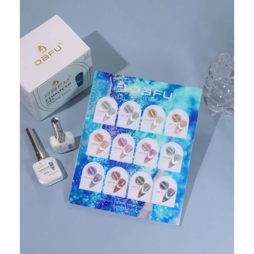 DAFU Esmalte Gel Magnético 10ml Efeito Unhas Modernas Brilho LED/UV DF-01ESMG-1