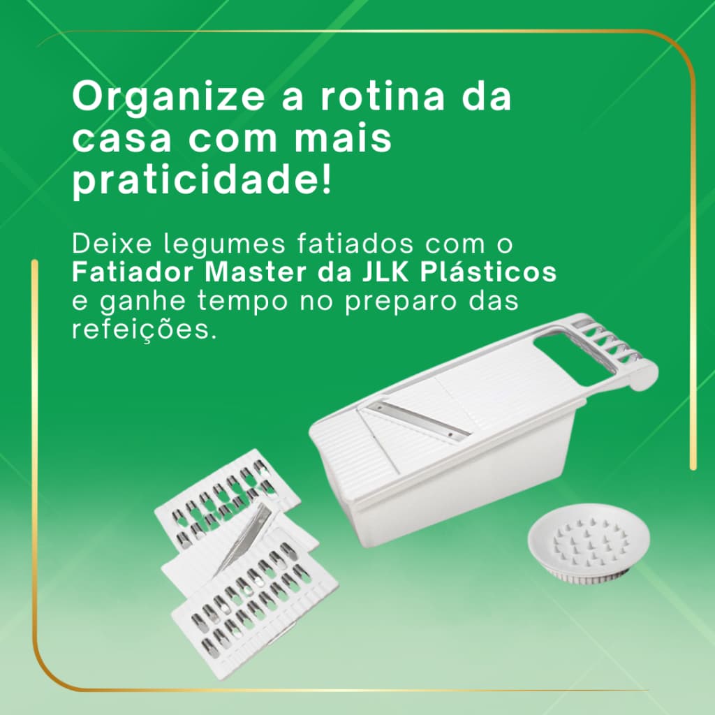 Fatiador Master de Legumes Com Recipiente Coletor e Protetor de Mãos