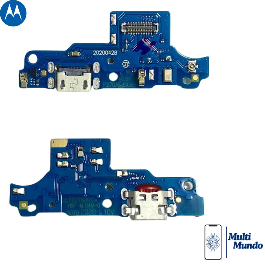 Placa Dock De Carga Compatível Moto E7 Plus Conector Xt2081