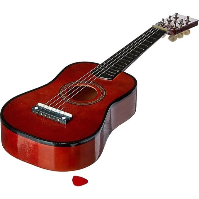 Mini Violão Palheta Crianças Infantil Corda Em Aço Acústico