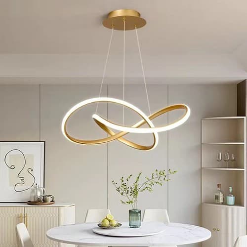 Lustre Pendente LED Flux Design Moderno e Elegante Adequado para quartos salas de estar corredores
