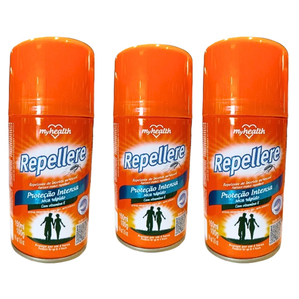 Kit 3 Repelente De Insetos Dengue E Chikungunya E Vitamina E  150ml