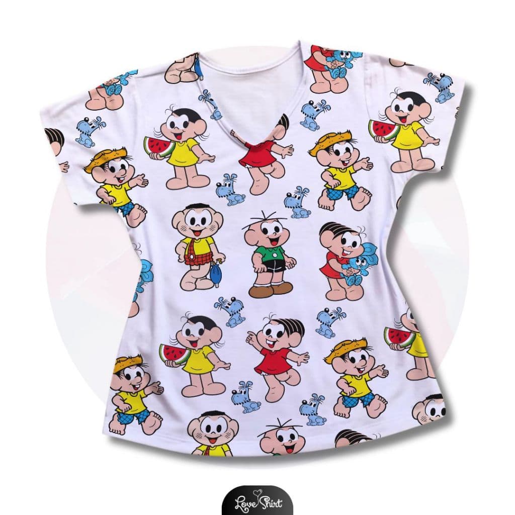 BLUSA/CAMISA/FEMININA PERSONAGENS