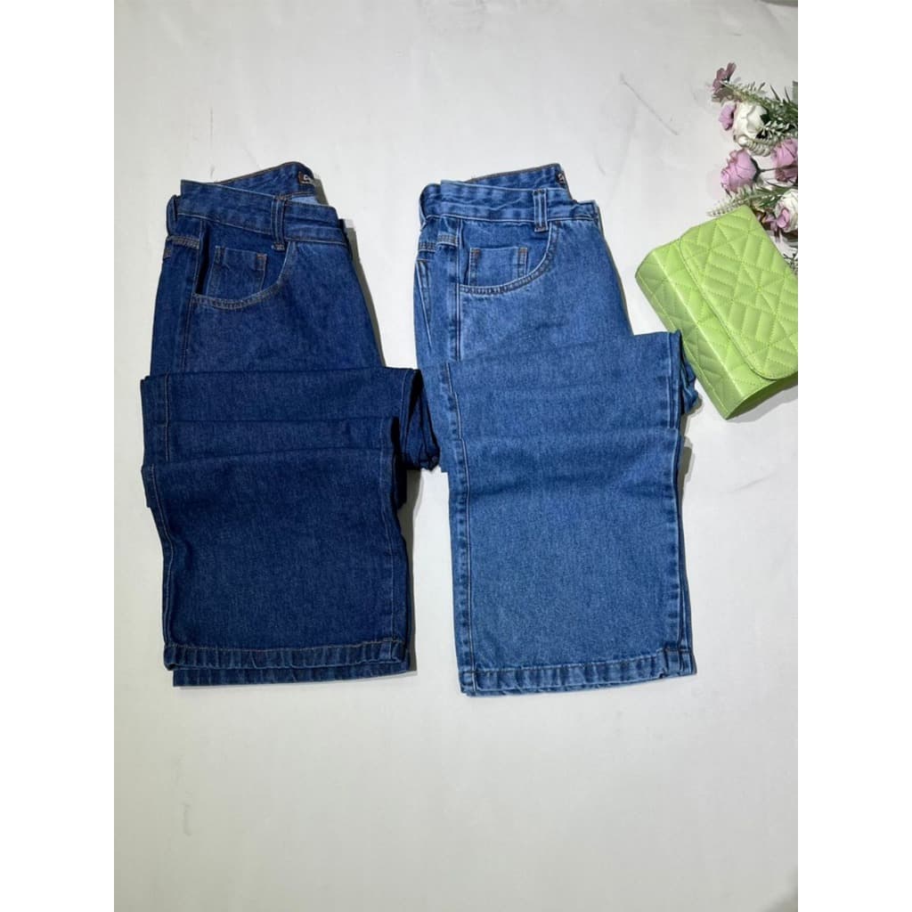 Kit 2 peças Calça Wide leg pantalona jeans feminina