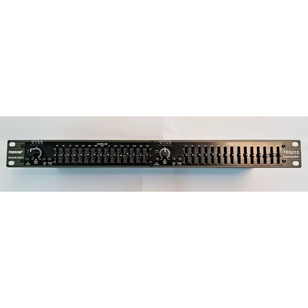 EQUALIZADOR PROFISSIONAL 2 X 15 BANDAS TOPSOM TEQ215