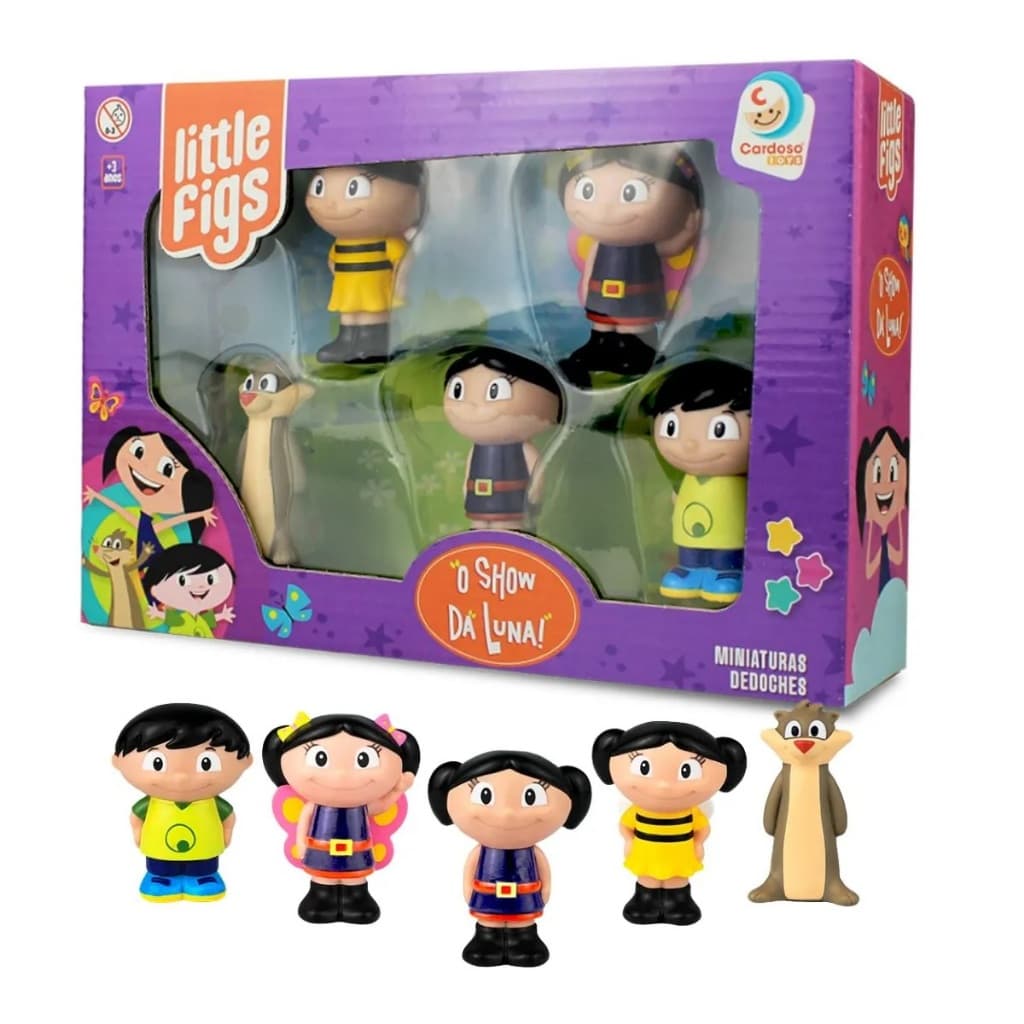 BAMBULUÁ Dedoche Brinquedo Miniaturas Fantoche Little Figs Claudio Jupiter O Show da Luna Original