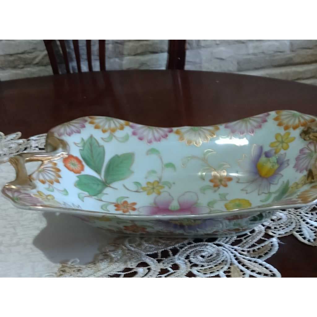 Travessa de Porcelana Chinesa – 30cm Comprimento x 20cm Largura x 7cm altura