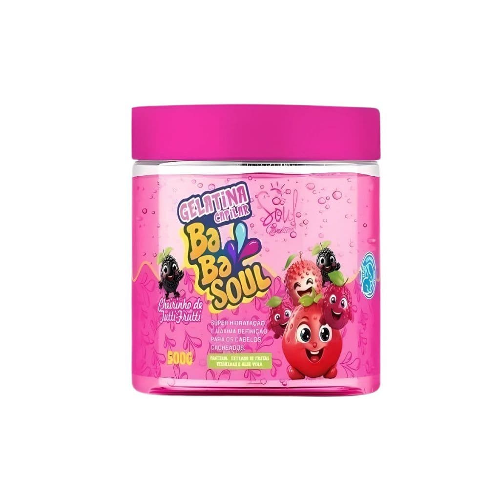 Gelatina Capilar Soul Uva Tutti-Frutti Melancia Moranguinho Cabelo