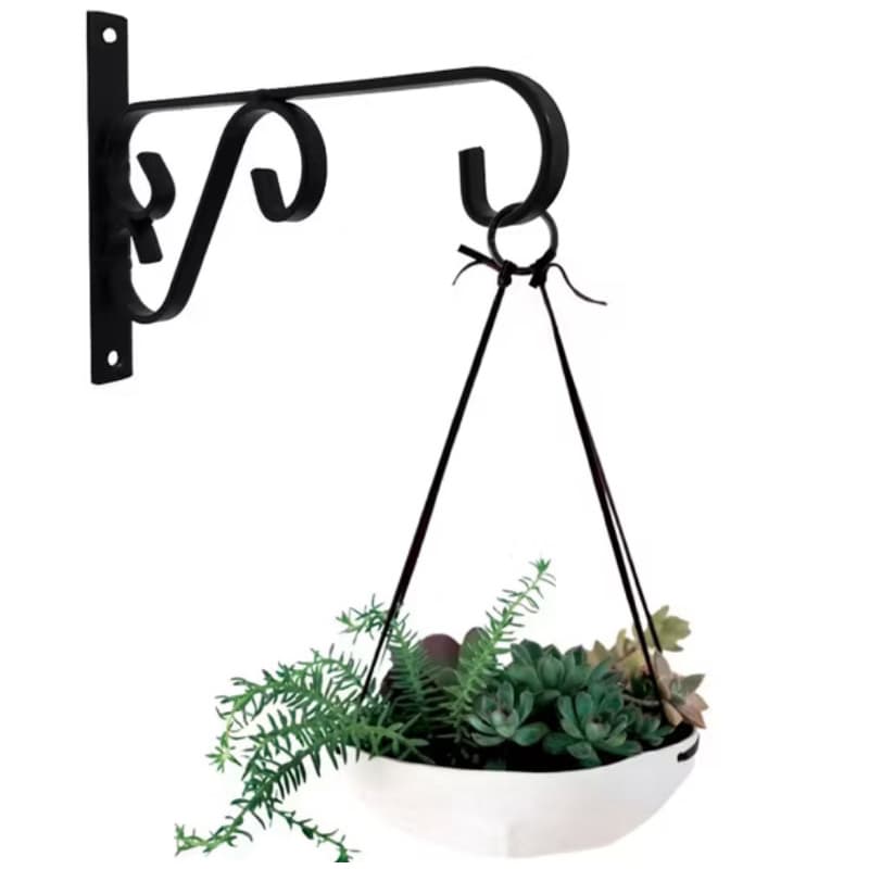 Suporte Ferro MF20 Rústico Mão Francesa ideal Jardim Pendurar Plantas Flores Samambaia Xaxim Vasos