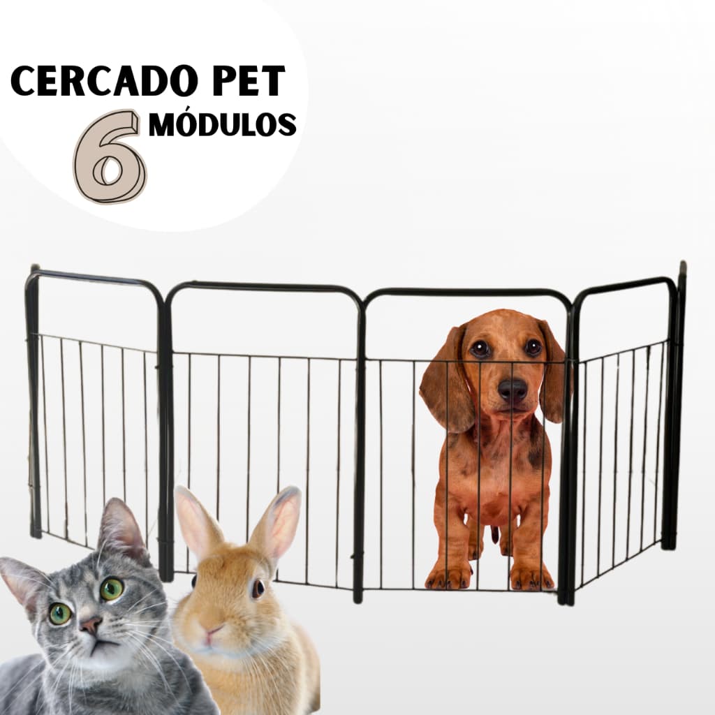 Cercadinho Móvel Pet Cachorro Gato Coelho Cercado Reforçado Retrátil