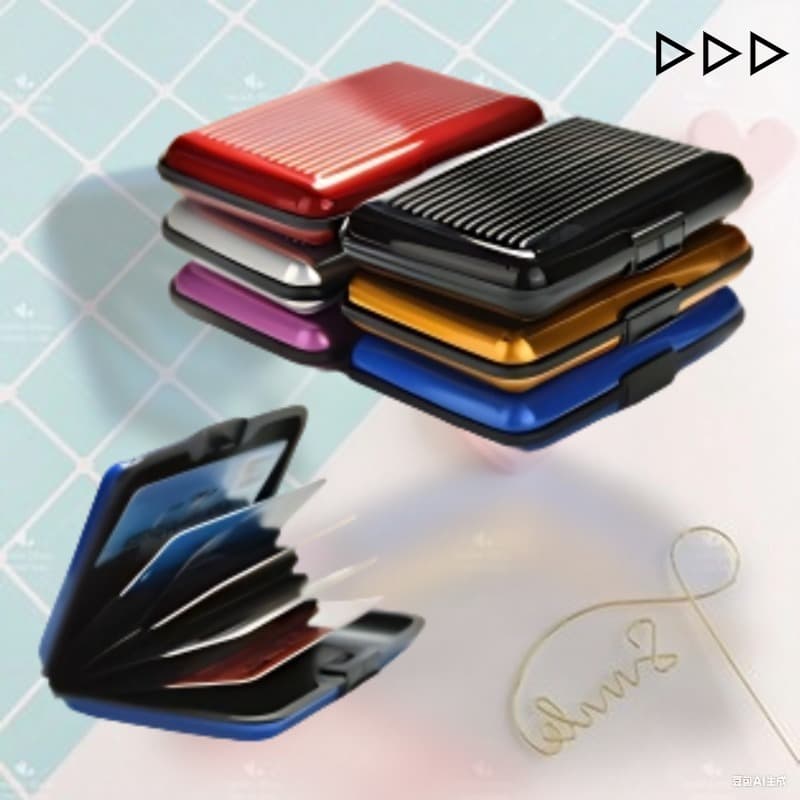 Porta-Cartão Slim de Alumínio Ultra Resistente com Proteção RFID Segurança Contra Aproximação