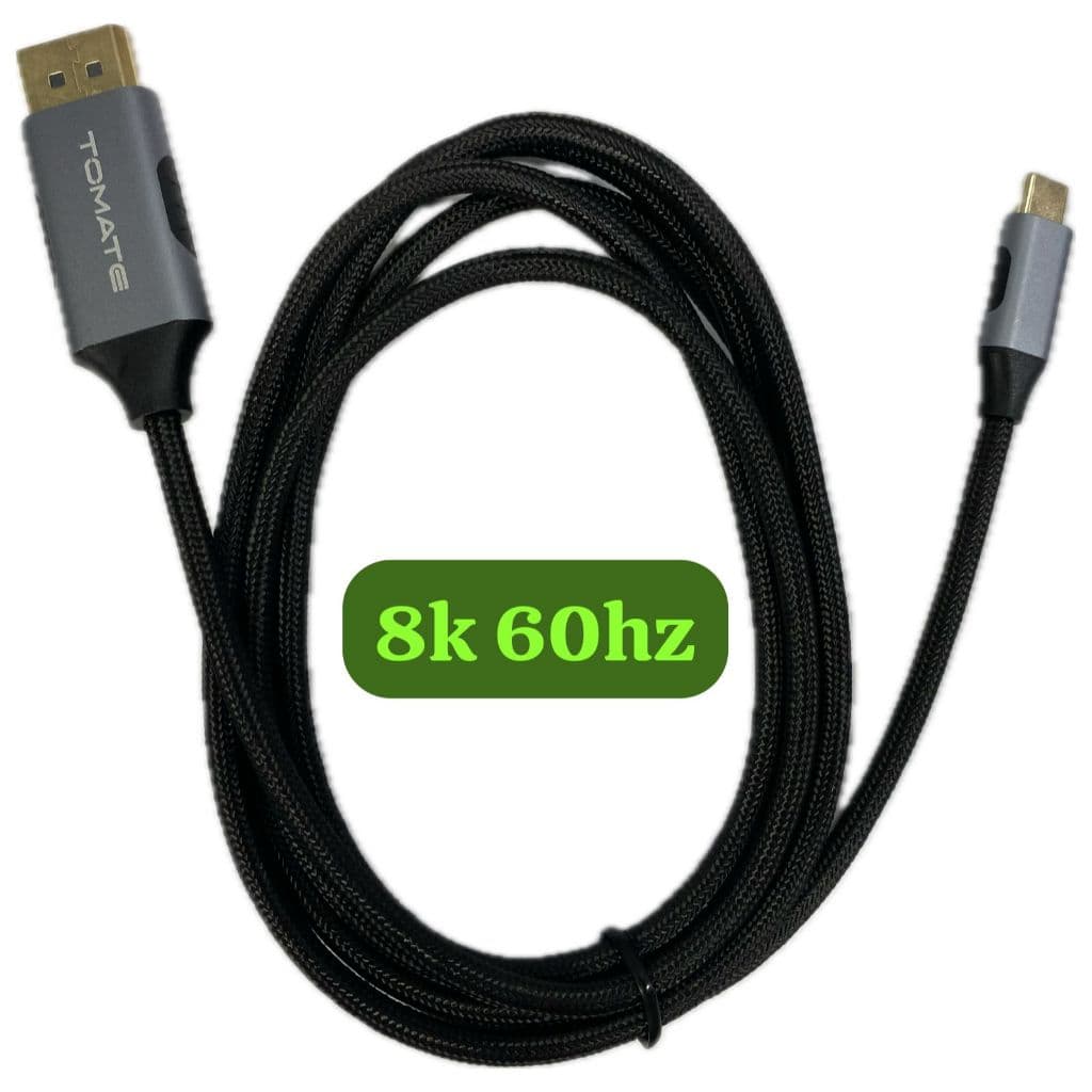 cabo Tomate Tipo-c para Display port 8K 60hz 1.8metros MCB-055