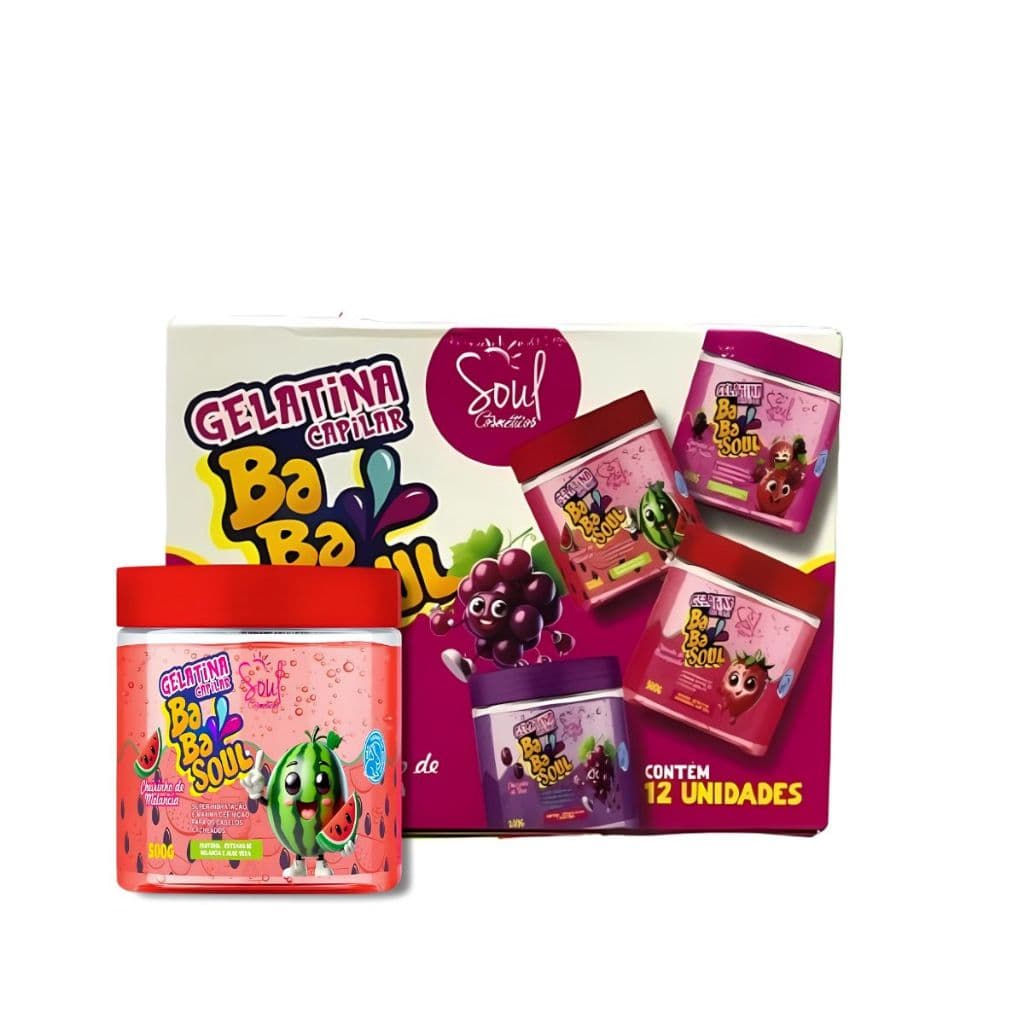 Box Gelatina Capilar Soul 12 Unidades Fragancias Capilar Modelador e Finalizador