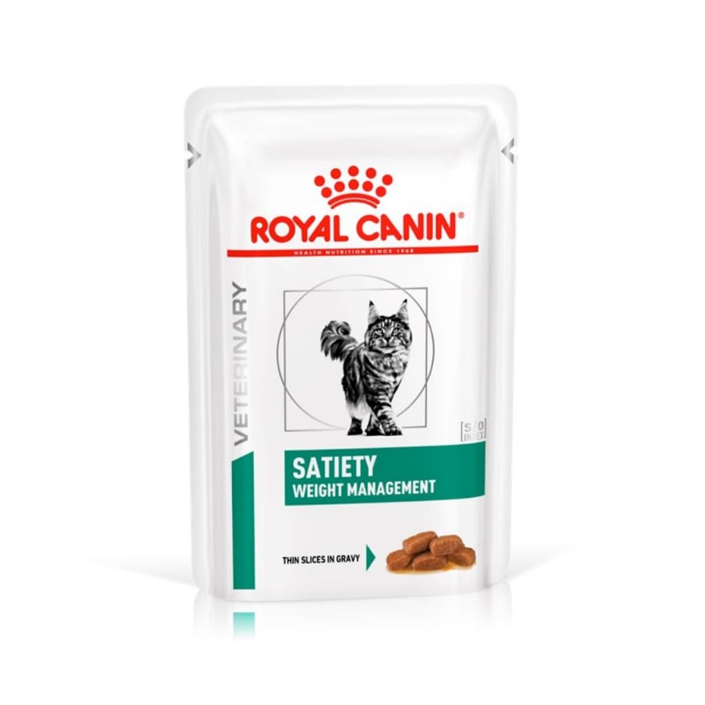 Ração Úmida Royal Canin® Satiety Feline | Sachê 85g - Alimento para Saciedade de Gatos com Obesidade
