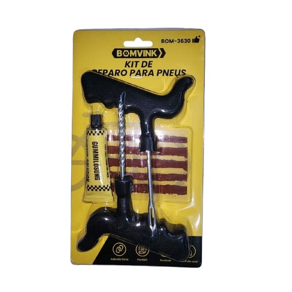BOMVINK - Kit reparo para pneus sem câmara de ar (Carro, Moto)