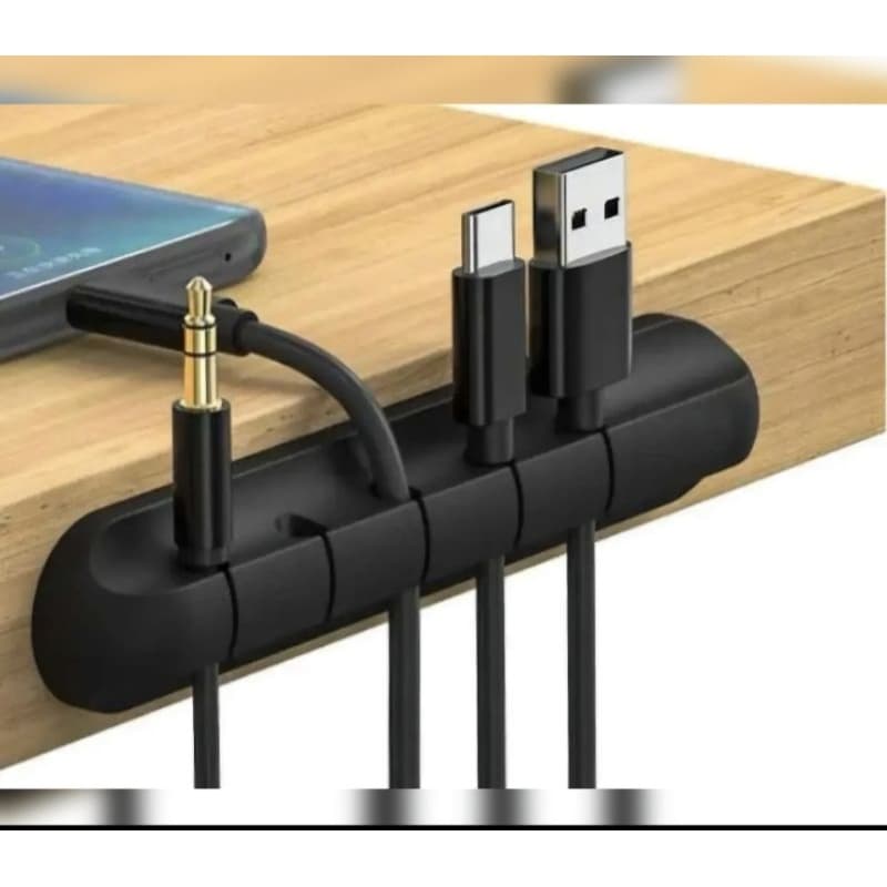 Organizador de cabos autoadesivo para mesa