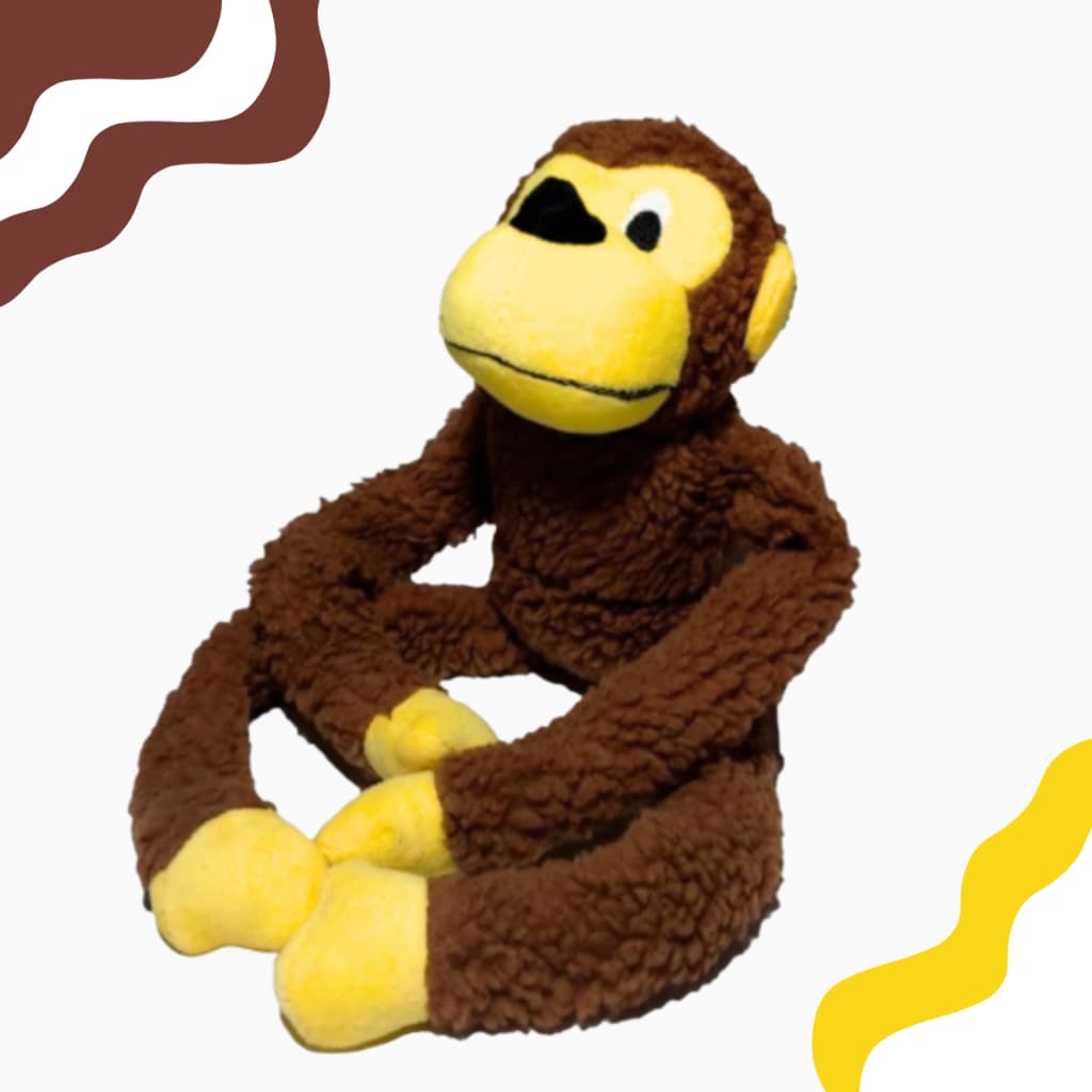Brinquedo Pelúcia Macaco 45 Cm Com Apito E Olhos Bordados - ENVIO RÁPIDO>>