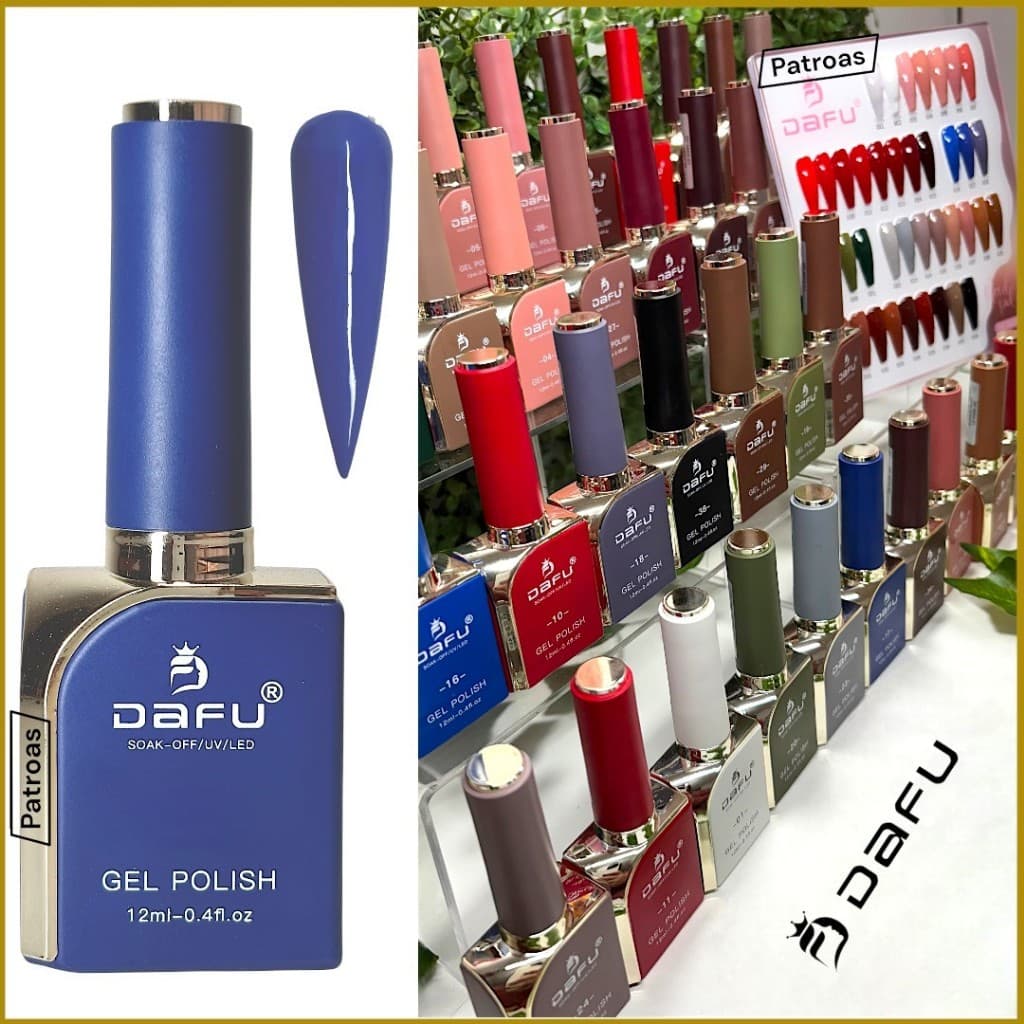 Esmalte em Gel Dafu 12ml – Coleção Embalagem Glamour | Cobertura Perfeita | UV/LED