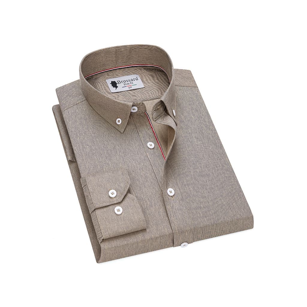 Camisa Social Masculina Manga Longa Premium | Moda Slim para Trabalho e Estilo Casual Sofisticado