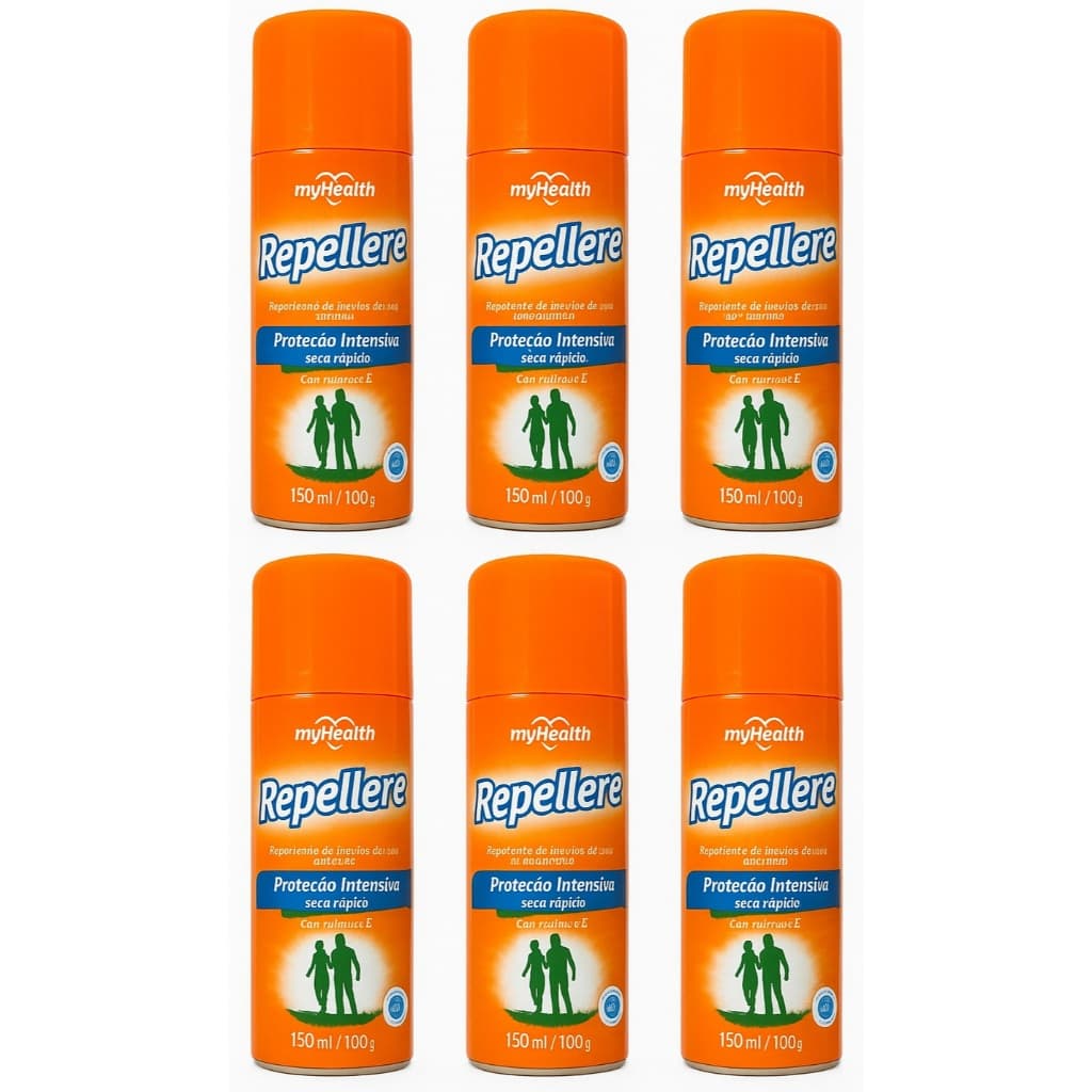 Kit 6 Repelente Insetos E Mosquito Dengue Chikungunya