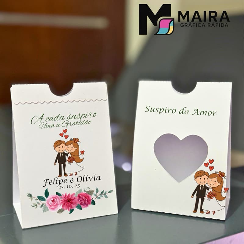 Kit 10/20 Lembrancinha Caixinha porta Suspiros 10x7x5 cm embalagem personalizada ( tema desejado)