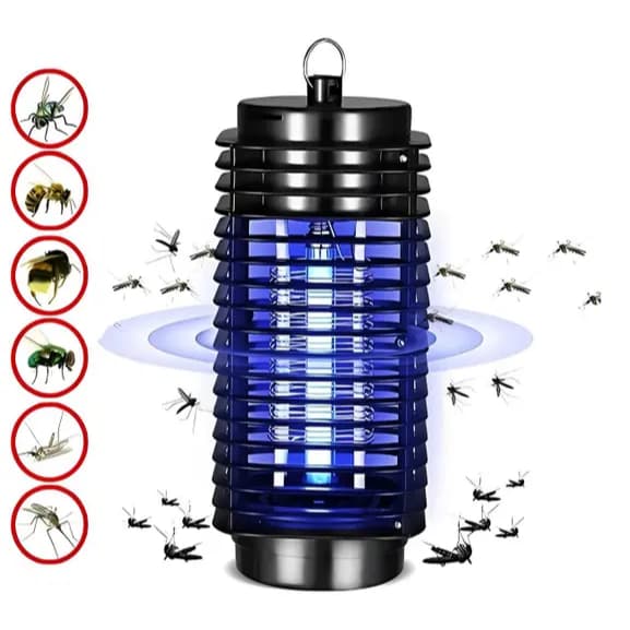 Armadilha Mata Mosquito Elétrica UV Choque Bivolt Repelente Silencioso Insetos