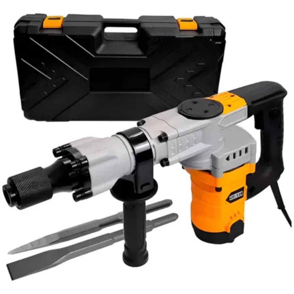 Martelete Rompedor 1.900W 10Kg Profissional Com Ponteira e Talhadeira