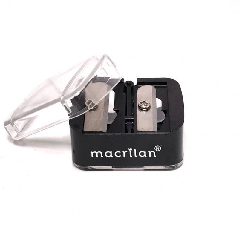 APONTADOR DUPLO PARA LAPIS DE MAQUIAGEM MACRILAN - AP-01