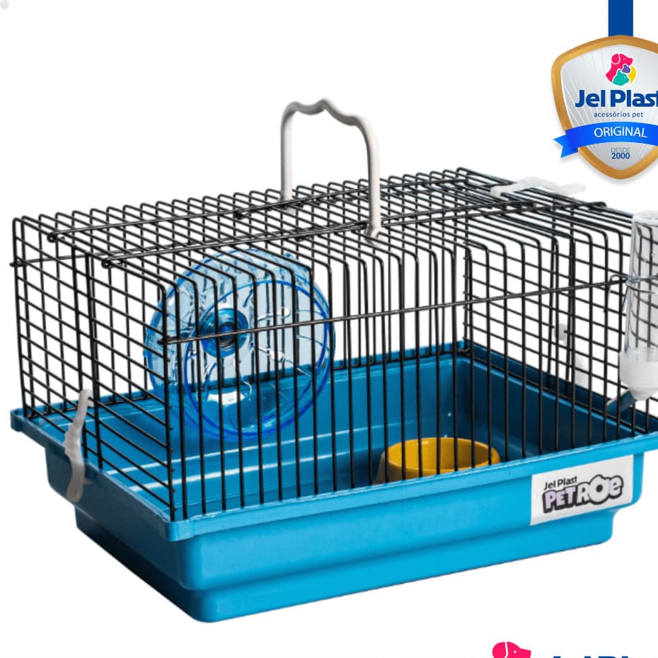 Gaiola Brasileirinha Black Para Hamster Ramster Chines Camundongo Roedores Pequenos Jel Plast