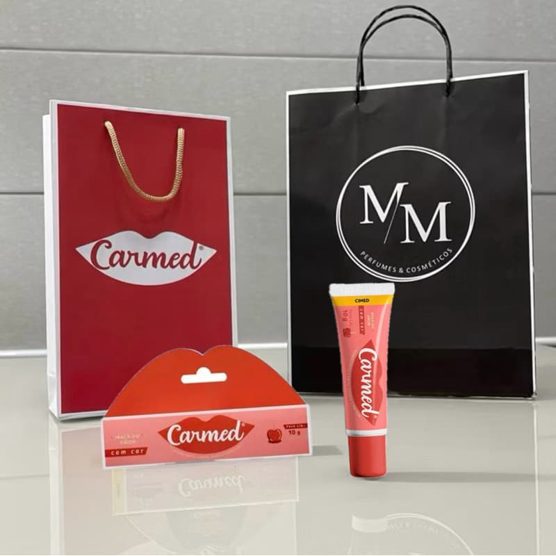 Carmed Maçã Do Amor Hidratante Labial Efeito Gloss Vermelho 10g 1 Unidade
