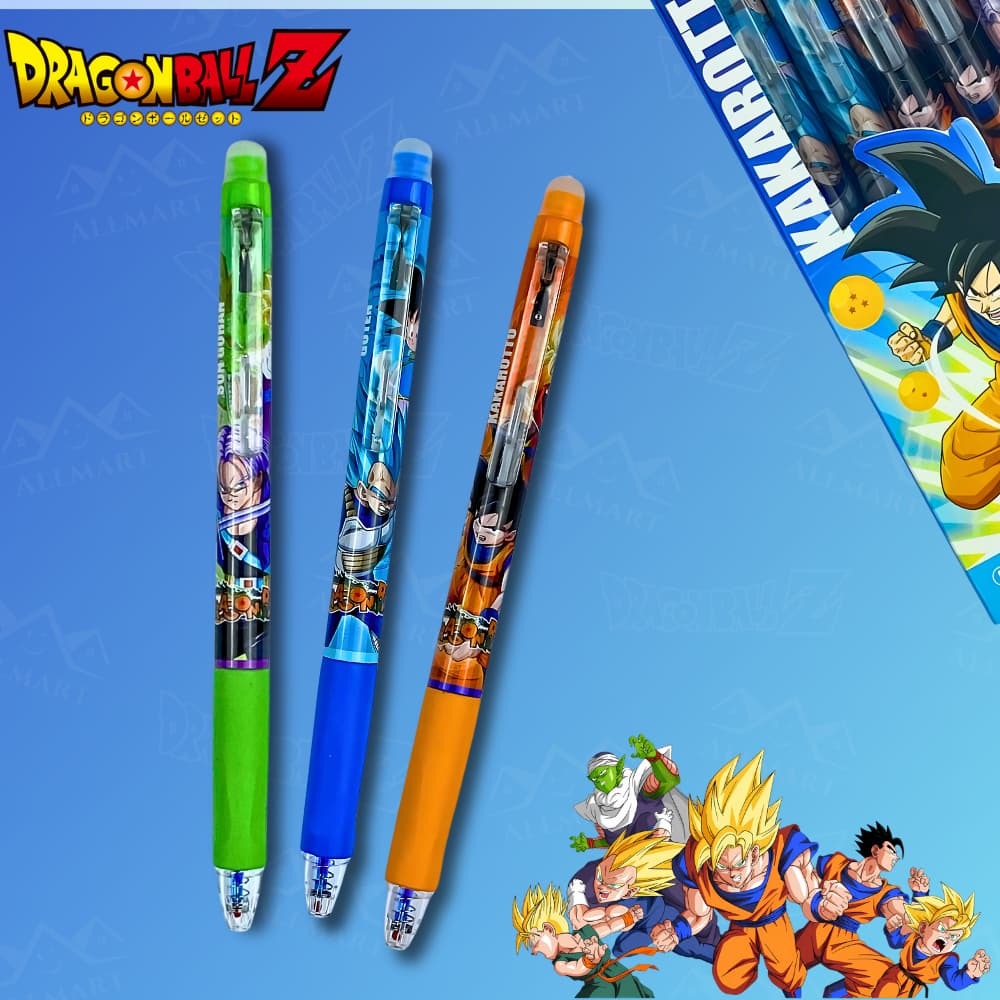 Caneta Apagável Dragon Ball Z Material Escolar ou Escritório Kawaii