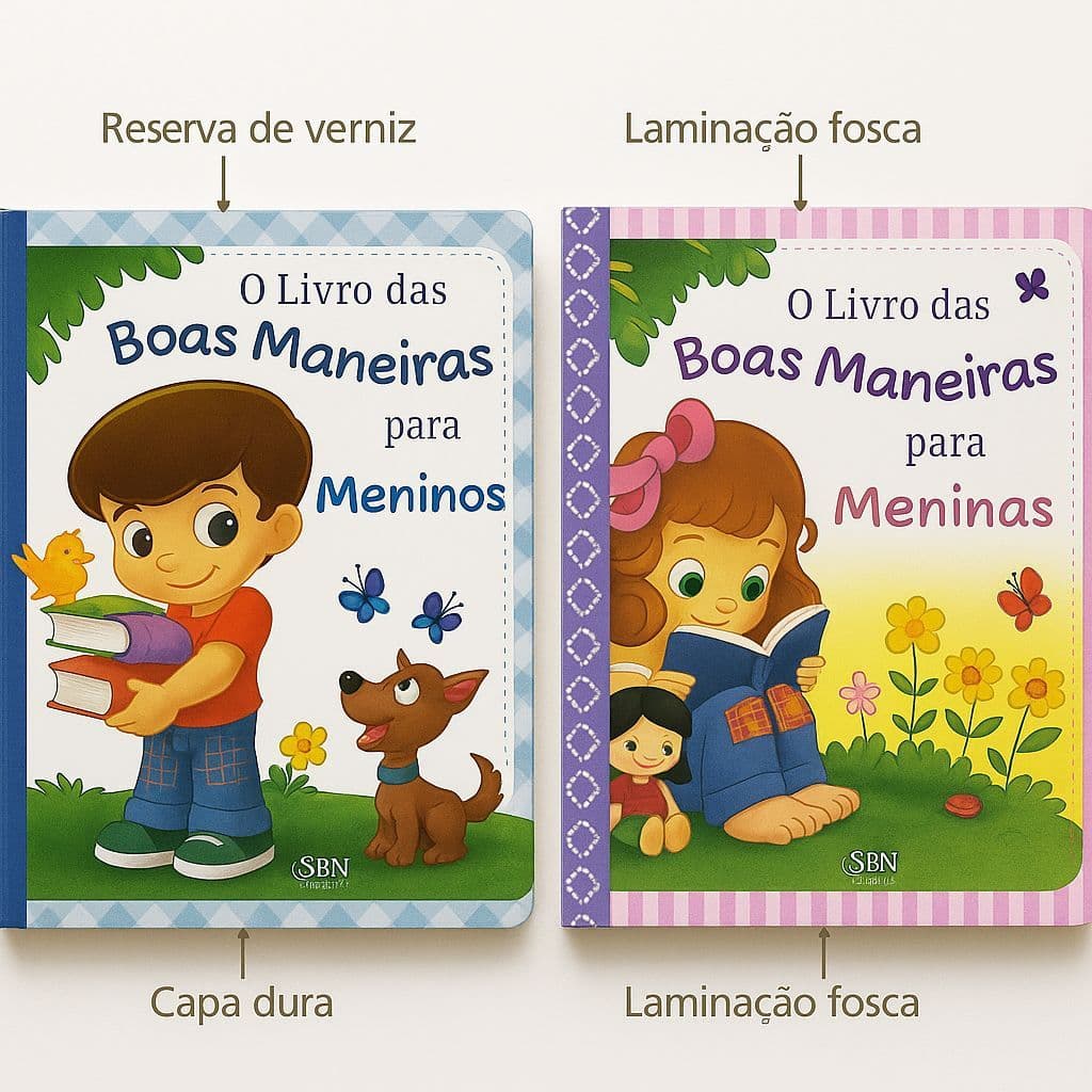 Livro das Boas Maneiras para Meninos e Meninas | Educação e Diversão -Capa Dura com Verniz