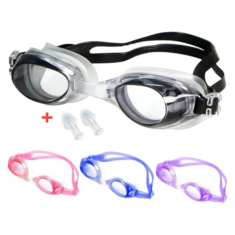 Óculos De Natação Profissional Com Protetor Auricular Óculos de Mergulho Piscina Mar
