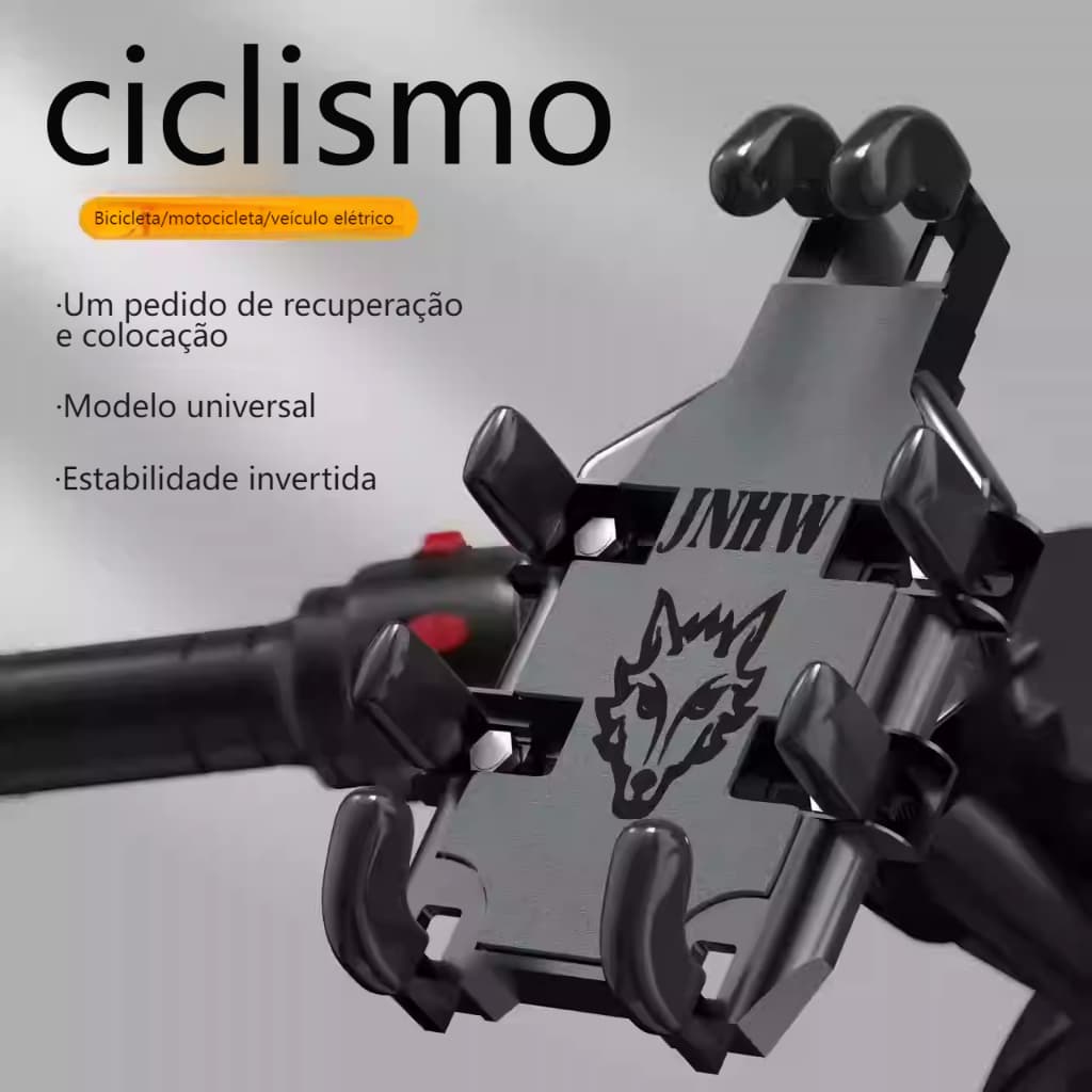 Suporte para celular com braços octopus: anti-vibração, fixa firmemente – especializado para moto e bicicleta, essencial