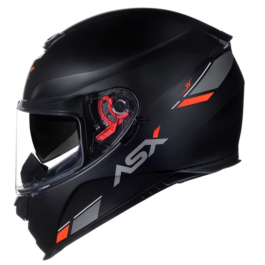 CAPACETE ASX EAGLE SV SOLID PRETO FOSCO