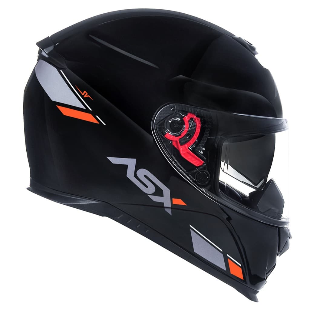 CAPACETE ASX EAGLE SV SOLID BRILHO PRETO