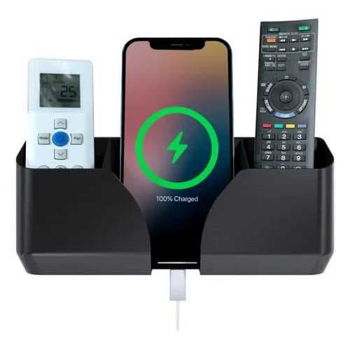 Suporte de Parede Triplo Para Controle Remoto TV Ar Condicionado Celular