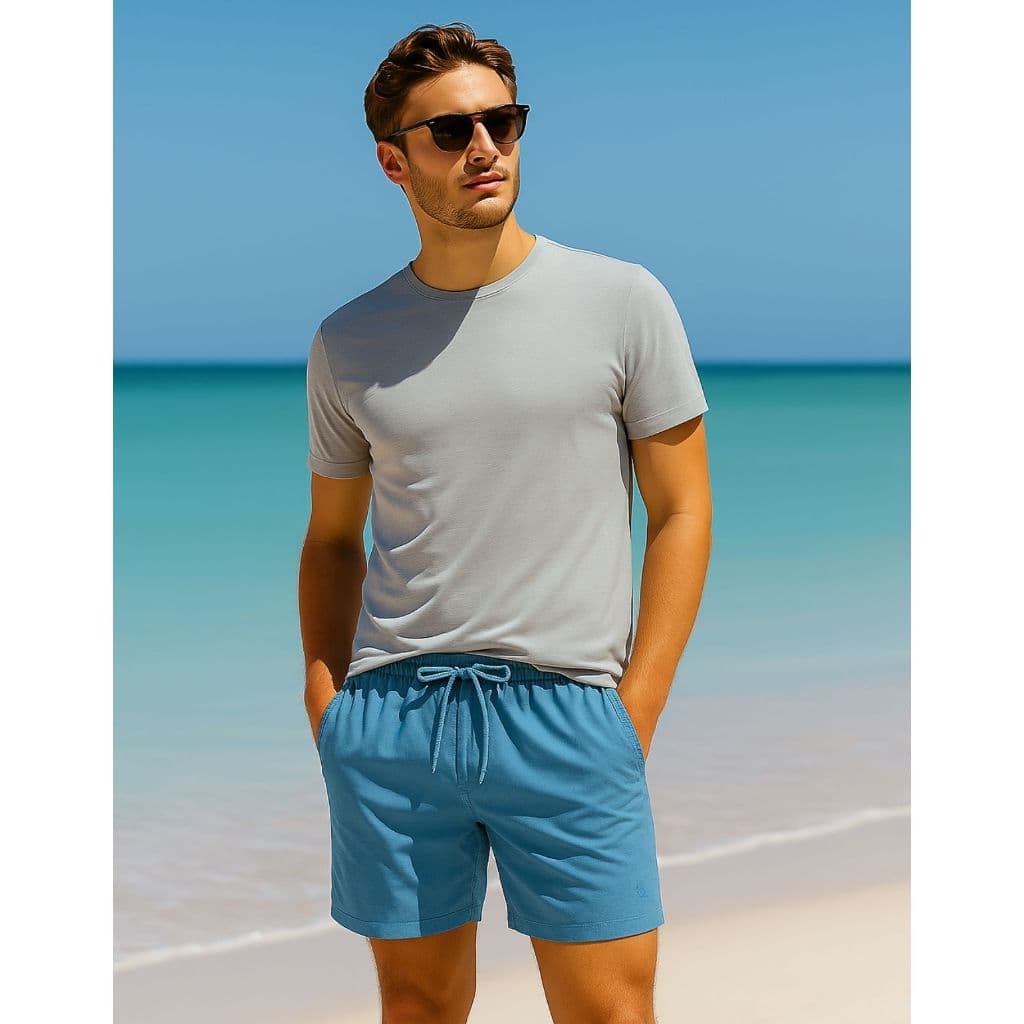 Shorts Masculino Mauricinho Praia Piscina Bermuda Seca Rápido Academia Corrida Fitness Treino