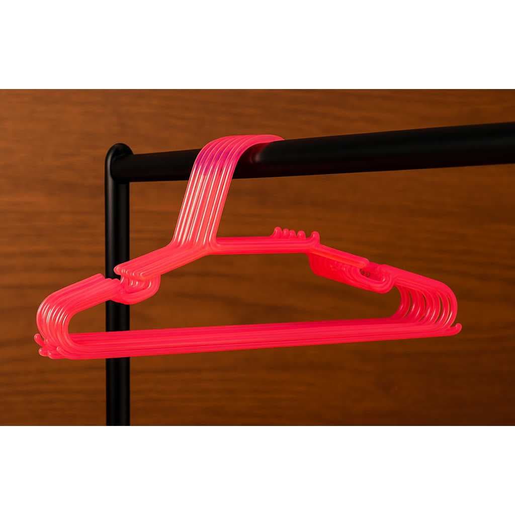 Cabide Infantil de Acrílico – Acrílico Rosa e Cristal