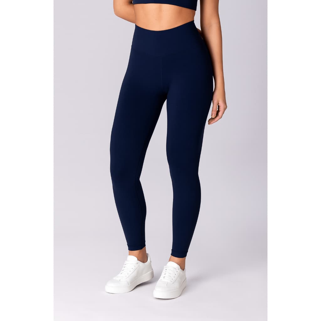 Calça Legging Feminina Tradicional Cintura Alta Conforto Academia Casual