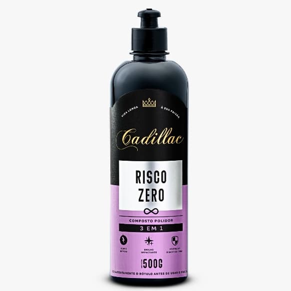 Composto Polidor Risco Zero 3 em 1 Cadillac 500G Corte Refino e Lustro