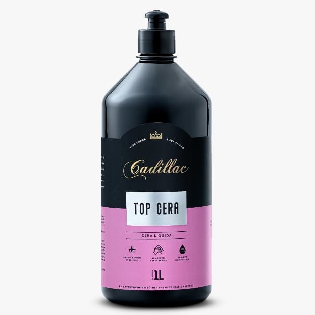 Top Cera Cera Liquida Concentrada Cadillac 1L Brilho Intenso e Proteção