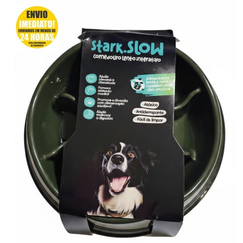 Comedouro Lento  Grande Inibidor De Ansiedade Cachorros Interativo Educador Anti Stress Adestrameto