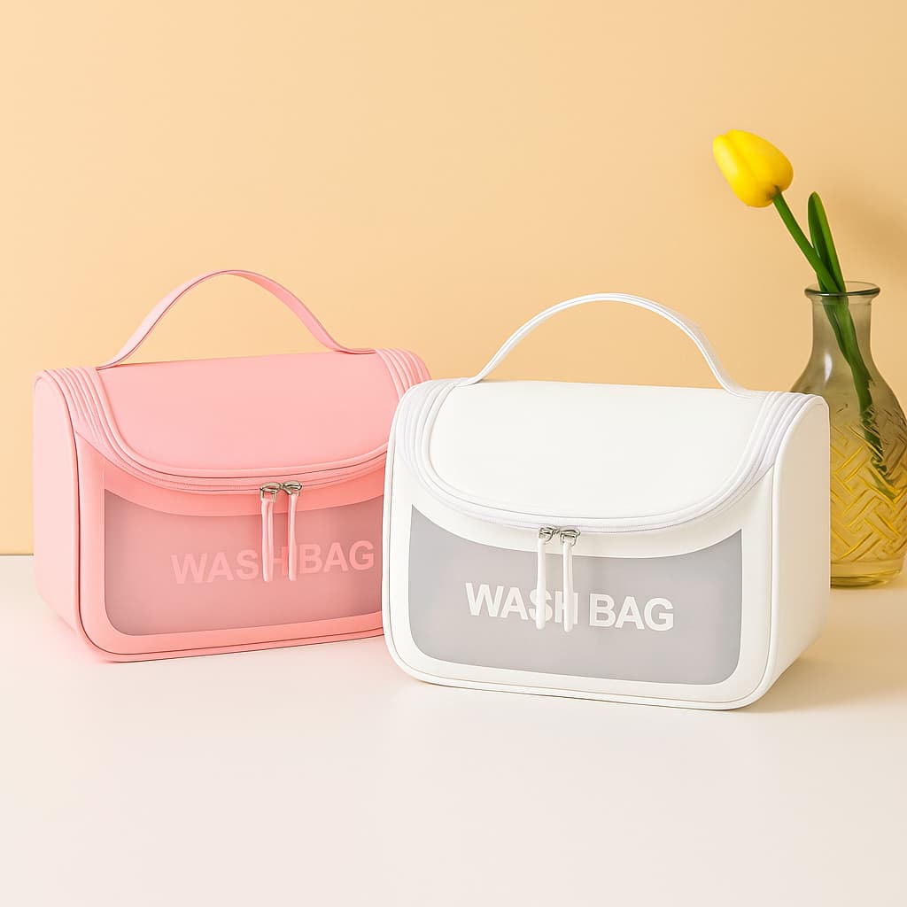 Necessaire Bolsa de Mão Organizadora Sortida  Com Alça Reforçada para Viagem, Academia, Trabalho e Higiene Pessoal
