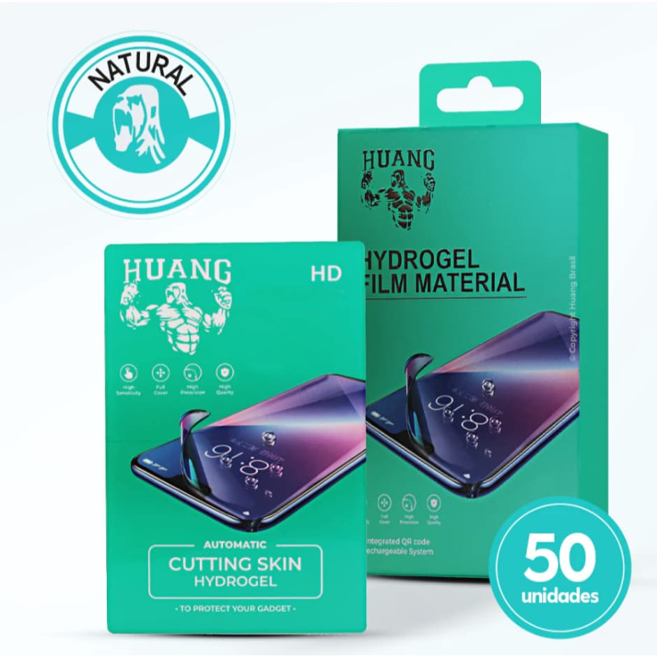 Pacote Película Hidrogel Natural para Máquina de Corte 50und