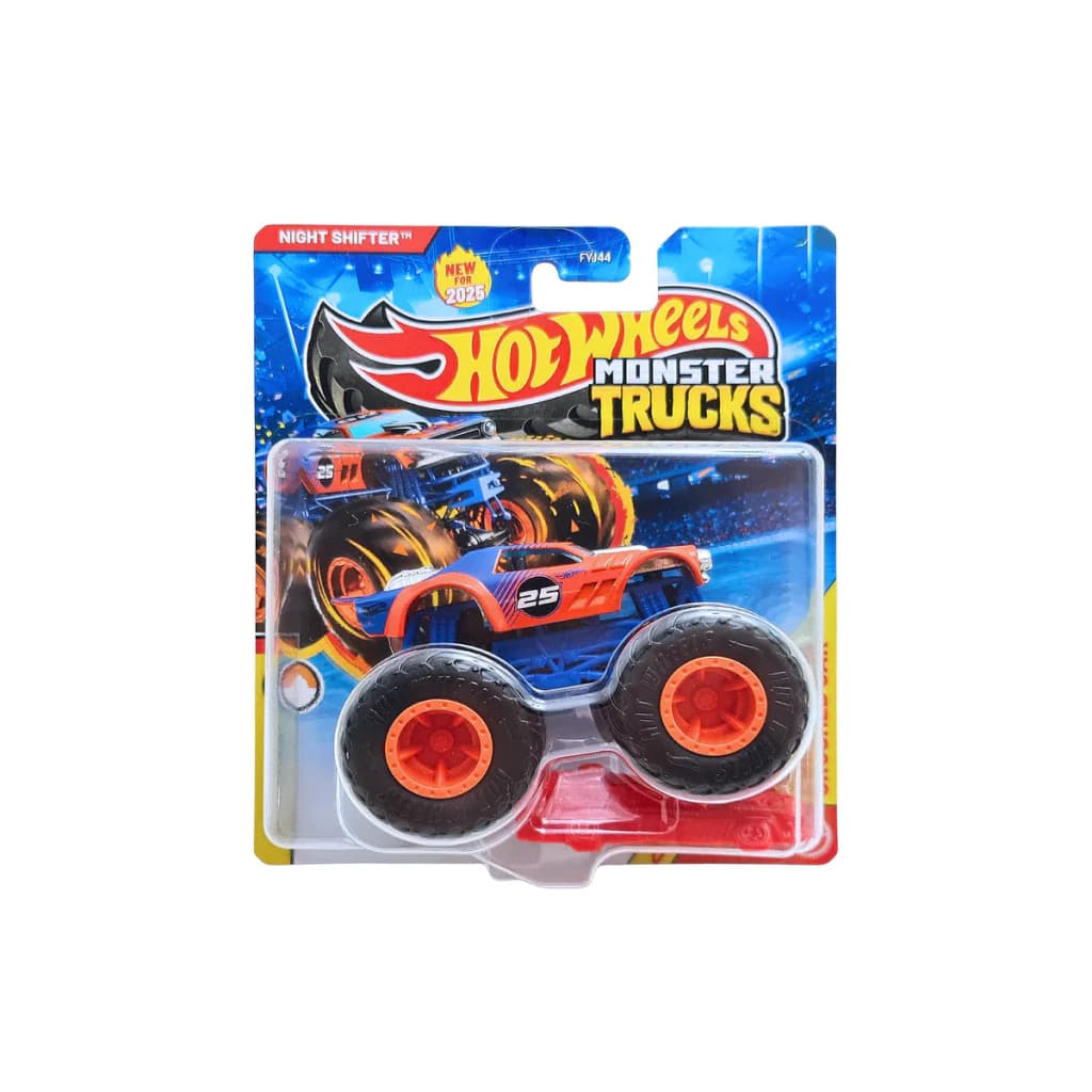 Monster Trucks Hot Wheels Carrinho NIGHT SHIFTER 1/64 - Mattel Fyj44