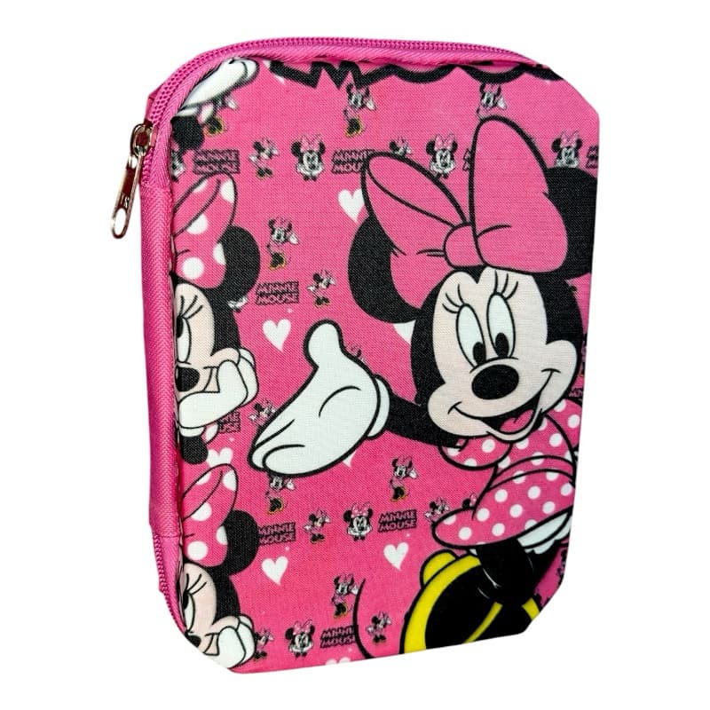 ESTOJO BOX 100 PENS ESCOLAR MINNIE ORGANIZADOR INFANTIL MENINA