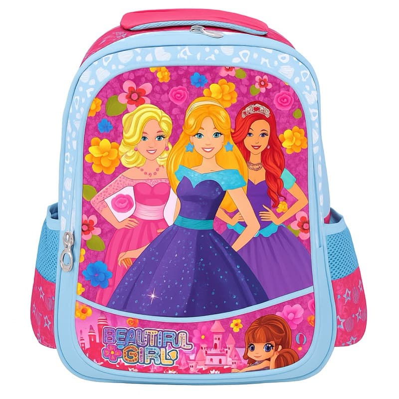 Mochila Infantil Escolar de Princesas Menina Bolsa de Costas Impermeável