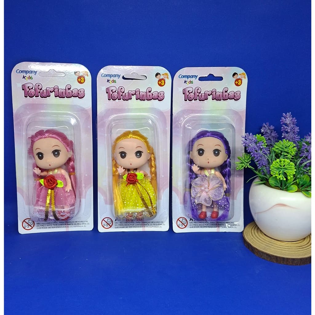 Boneca Fofurinhas Colorida Company Kids Brinquedo Menina